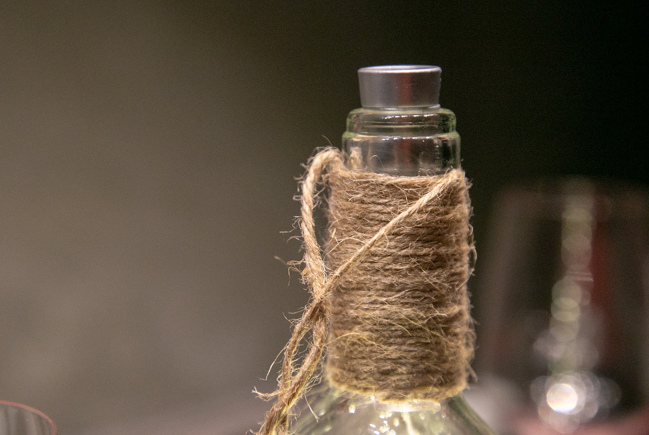 Flasche Lampe Schnur