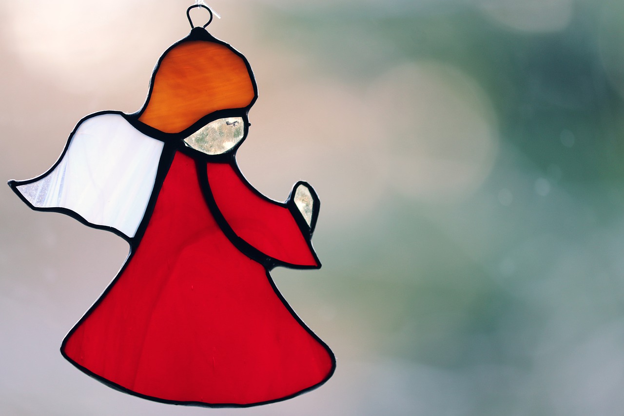 Fensterbild Jahreszeiten Basteln Engel Weihnachten Deko